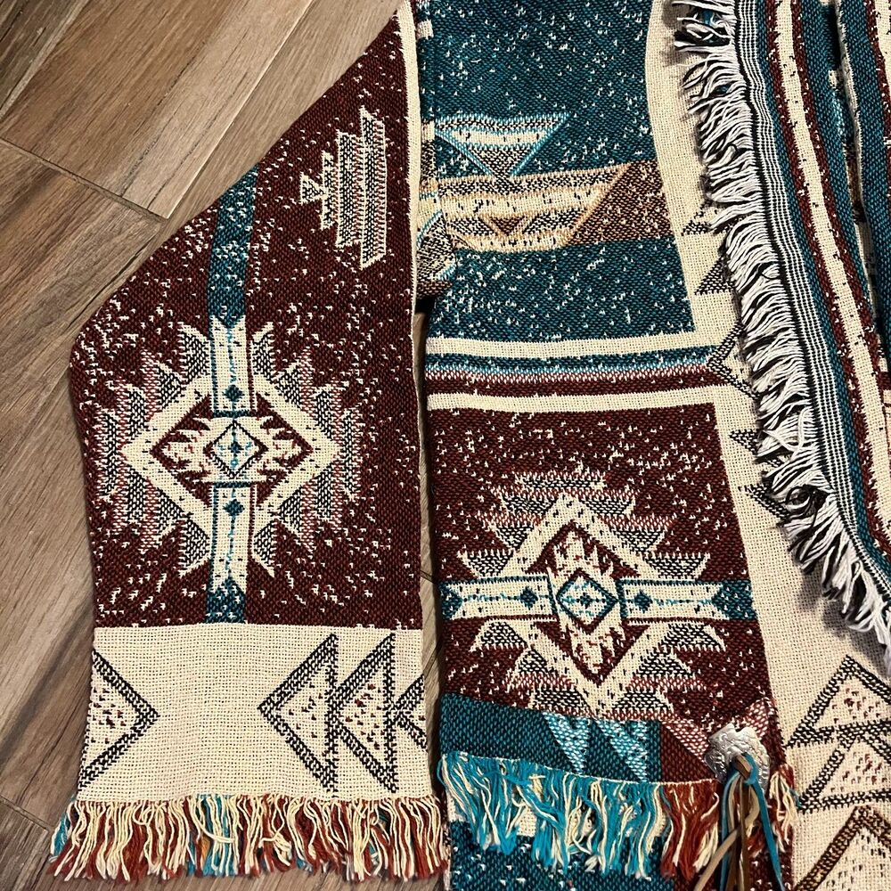 Aztec Wrapper Native American Indian Vintage Tape… - image 5